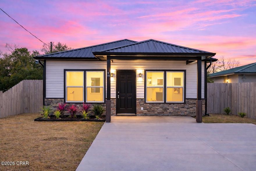 BRAND NEW 2026 CONSTRUCTION -- BUILT TO IMPRESS AND BUILT TO LAST. Why deal with someone else's problems when you can own brand-new everything? This home offers modern design, elevated finishes, and long-term value. The durable metal roof isn't just an upgrade -- it's peace of mind: energy-efficient, low maintenance, and built for Florida weather. Inside, a custom entertainment wall with built-in TV and fireplace creates a bold, stylish focal point perfect for hosting or relaxing nights in. Step outside to a fully fenced backyard with privacy and space for pets or gatherings. Everything is new. Everything is done. All that's missing is you. Schedule your private showing today before it's gone.