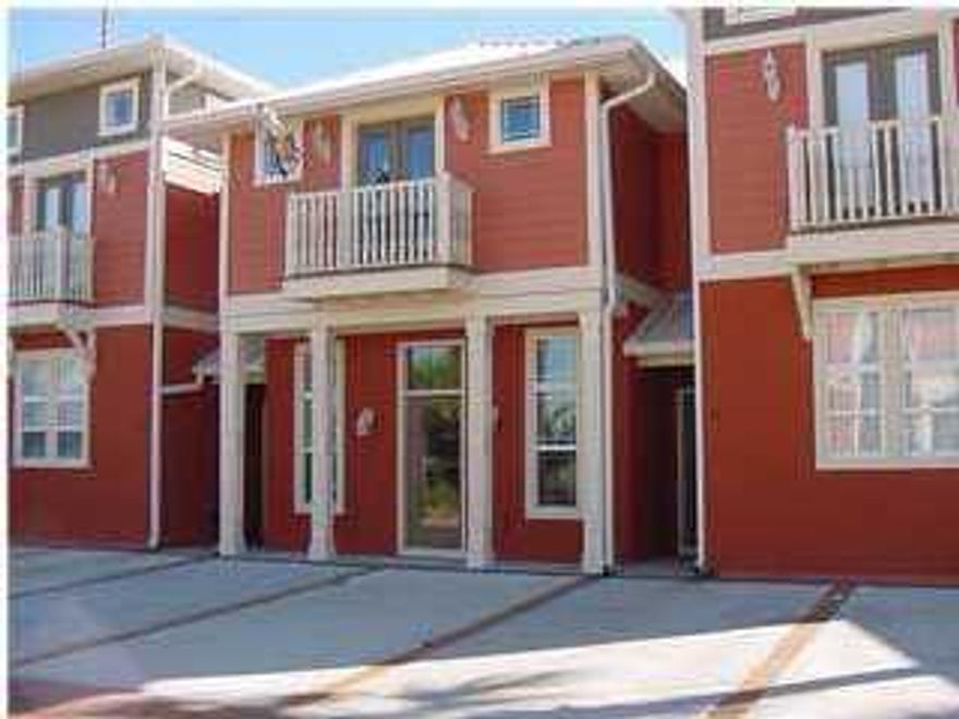 Introducing an exquisite townhome unit located within the esteemed Coral Bay Community in Panama City Beach. This property is situated just off Back Beach Road on the serene West End. The custom-designed townhouse is conveniently positioned a short distance down Downing St., providing easy access to the picturesque west end beaches. The unit features a well-thought-out 3BR/2.5BA floor plan, offering ample living space, which includes arrangements for two master bedrooms--one located upstairs with 14' ceilings and a Jack and Jill bathroom, and the other situated downstairs.

Please note that this property has a limited parking availability, accommodating only two vehicles with an additional two temporary guest parking spaces. The HOA enforces strict parking regulations; therefore, if you own more than two vehicles, this property may not be suitable for your needs.