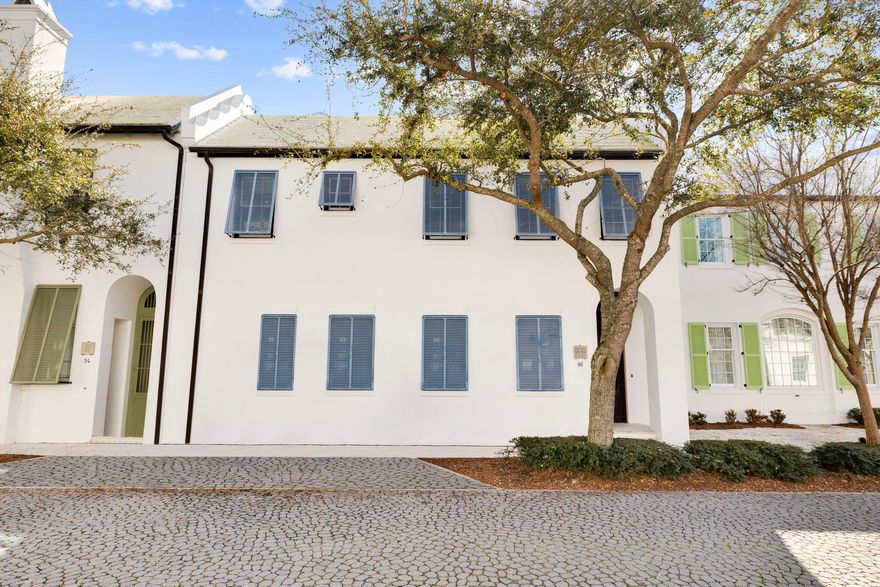 Discover timeless elegance in the heart of Alys Beach, one of the most coveted addresses along Florida's Emerald Coast.
This stunning residence embodies the signature Alys Beach architectural style, crisp venetian plaster, graceful arches, and thoughtful Mediterranean-inspired details, set on the iconic Charles Street, just steps from pristine beaches, the renowned Caliza Pool, boutique shops, fine dining, and the vibrant Town Center.
Recently refreshed by renowned interior designer Marisol Gullo, the interior boasts a sophisticated, contemporary coastal palette with updated finishes, luxurious furnishings, and impeccable attention to detail that perfectly complements the home's classic architecture. The open-concept living spaces flow seamlessly, creating an inviting atmosphere ideal for both relaxed gatherings and effortless entertaining. With 5 generous bedrooms, 4.5 baths, a private outdoor courtyard, and ample natural light throughout, this home offers the ultimate luxury coastal living. Enjoy the exclusive Alys Beach lifestyle, complete with world-class amenities, community events, and direct beach access. Whether you're seeking a primary residence, vacation retreat, or investment property in this highly desirable community, 86 N Charles Street represents a rare opportunity to own a refreshed masterpiece in paradise.
