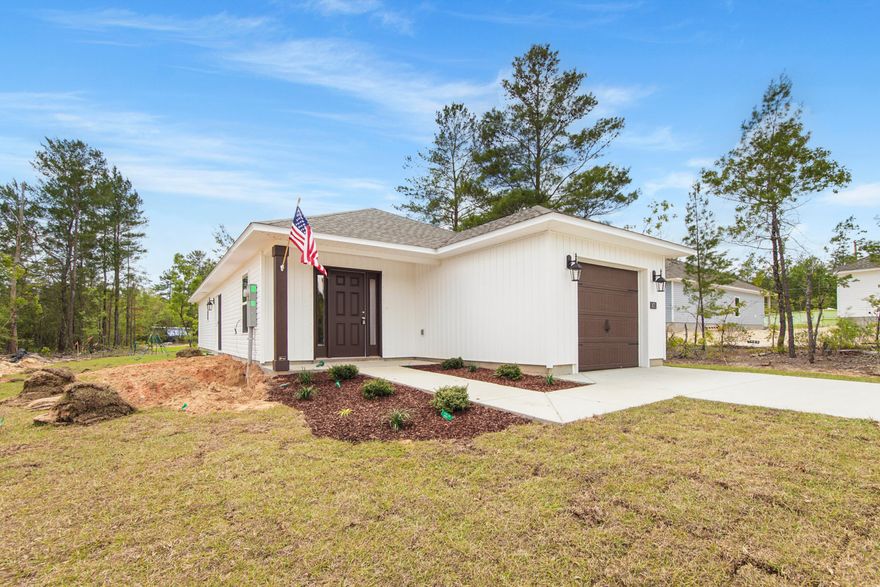 Fresh, simple, and easy to love. This newly built home by Flynn Built offers 3 beds and 2 baths plus a single car garage, with a light, open layout that feels comfortable and livable. Inside, you'll find durable LVP flooring, granite countertops throughout, stainless appliances and a bright, airy feel that makes the space live larger than expected. The exterior features low-maintenance vinyl siding, making upkeep easy. Also included is a one-year builder warranty for added peace of mind. Plus, with a full-price offer, buyers receive $6,000 toward closing costs, making this a super option for first-time buyers, those downsizing, or anyone looking for a clean, move-in ready start.