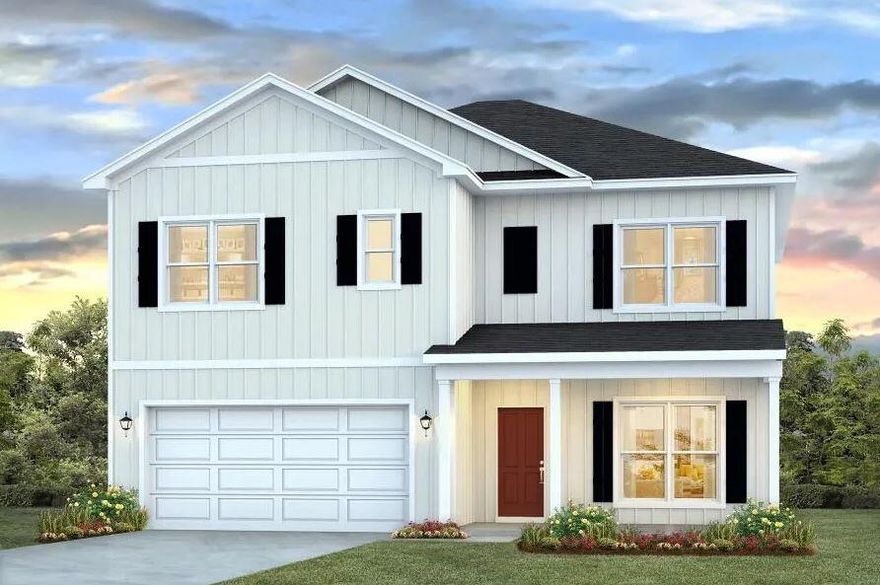 Welcome to Deer Ridge Crossing in Gulf Breeze, FL! The stunning Carol floor plan is a well-designed 2 story model. Highly desirable open concept. The kitchen, living room & dining area flow together for relaxed living. Open kitchen features: all stainless-steel appliances, pantry, Quartz kitchen countertops, nice island, smooth-top range, built in microwave & quiet dishwasher.  Bedroom 1 on the second floor offers a spacious walk-in closet, & adjoining bath has a double vanity, large shower, garden tub, linen and water closet. All baths offer Quartz countertops. This home comes standard with a Smart Home Technology package. Beautiful wood look engineered vinyl plank flooring throughout with nice carpet in the bedrooms. Fabric hurricane window protection is included. Must see! ALL LISTING pictures, colors, features, and size may vary. Square footages are approximate.