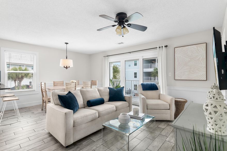 Seller to cover the remaining special assessments ($14,484.65) with acceptable offer!

PROJECTIONS OVER $78,000!

Experience the essence of elevated 30A living at Beachside Villas, ideally positioned on the coveted south side of Scenic Highway 30A in the heart of Seagrove Beach! 

This beautifully updated, fully furnished end-unit condo offers a seamless blend of relaxed coastal elegance & strong investment performance with a consistent, proven rental history.

A rare & valuable feature along 30A, this residence includes two dedicated parking spaces, offering convenience & ease for owners & guests alike. Perfectly situated within the community, the unit boasts exceptional proximity to three nearby beach access points that lead to some of 30A's widest, most pristine sugar-white sand beaches Moments from Eastern Lake, you can also enjoy paddleboarding, kayaking, & boating just minutes from your door.

Inside, natural light fills the thoughtfully refreshed interiors, creating a warm yet sophisticated coastal retreat. The open-concept living and dining areas extend to an expansive private balcony -- ideal for morning coffee with Gulf breezes or sunset evenings accompanied by the sound of the waves.

The well-appointed kitchen features stainless steel appliances and generous workspace for entertaining. The spacious primary suite offers a peaceful sanctuary, complemented by two additional large guest bedrooms and two full bathrooms. A dedicated laundry room with a new washer and dryer enhances everyday convenience.

Sold fully furnished and turnkey, this residence is impeccably positioned as a second home, full-time coastal residence, or income-producing investment.

Beachside Villas has recently completed extensive exterior enhancements, including new roofs, siding, windows, doors, and high-speed fiber internet. Community amenities include: two resort-style pools (one heated); updated tennis and pickleball courts; a golf cart shuttle to nearby beach accesses; bike racks for rides along the nearby Timpoochee Trail bike path that parallels 30A; and beautifully maintained grounds. 

Enjoy immediate access to the best of 30A, including Seaside, Alys Beach, Rosemary Beach, The Big Chill, and Greenway Station -- where fine dining, boutique shopping, and curated events define the east 30A lifestyle.

With its premier south-of-30A location, end-unit privacy, two parking spaces, turnkey furnishings, and established rental performance, this property represents an exceptional opportunity in one of 30A's most desirable communities.

Schedule your private showing today at 850-974-5975.