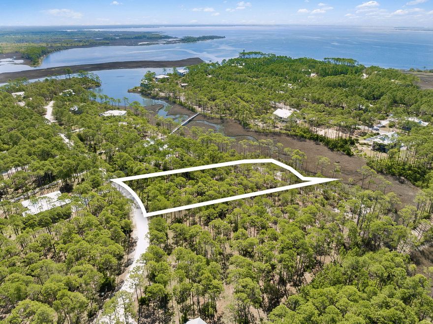 Positioned along the waterfront in the sought-after RiverCamps community, 6315 Turkey Cove Lane offers a rare opportunity to build a custom home on 1.6 acres, surrounded by protected natural beauty, mature oaks, and sweeping views toward West Bay. 

This premium homesite combines privacy, scale, and waterfront living within one of the most unique gated communities in the Florida Panhandle. 

Adding significant value for the next owner, the seller has already completed, survey, soil testing and an elevation certificate, helping streamline the building process and potentially saving both time and upfront costs. Custom home plans may also convey with the sale. RiverCamps is unlike any other community in the area, spanning roughly 1,500 acres bordered by Crooked Creek, West Bay, and the Intracoastal Waterway. 

Only 450 homesites are spread across approximately 500 acres, while the remaining 1,000 acres are dedicated to conservation. The result is a low-density, outdoor-focused community centered around nature, privacy, and waterfront living. 

Residents enjoy access to a waterfront pool, fitness center (under construction), boat ramp, day-use boat slips, dry boat storage, kayaks, paddleboards, walking trails, and the renowned RiverHouse (being re-developed) overlooking Crooked Creek. Conveniently located near Panama City Beach, Northwest Florida Beaches International Airport, and the beaches of 30A, RiverCamps offers a rare balance of seclusion and accessibility.