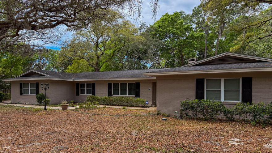 Located in one of the most beautiful areas off Mooney Rd! Over 2500 sf home in a sought-after & private neighborhood (no thru traffic!), with over .6 acres. House & neighborhood are full of Mature oak trees w/spanish moss.  Move in and make it your own! 4 bedrooms + office/flex space, Enjoy your formal living & formal dining  rooms with hardwood floors. House has a large den w/fireplace which leads out to the large pool & backyard. Kitchen & informal dining area also lead to the pool area.  SELLER IS OFFERING $5k FLOORING AT CLOSING W/ACCEPTABLE OFFER.. Create a backyard oasis with large fenced yard and IN-GROUND POOL, with new pool pump & Polaris Cleaner, House exterior was recently painted & new front door added, LED exterior lighting, ROOF 2017. HVAC 2023, WH 2026.  Attic has new insulation & updated wiring & the loose ductwork has been repaired. Chimney has been professionally cleaned & new cap spark arrestor added.  The intercom system is not connected & back yard shed are both "as is". The lead pipes have been cleaned out.  Seller added a cedar closet to keep special clothes in good shape.  Looking for a 1 story, large house with a pool in a beautiful neighborhood, this is the house for you!!