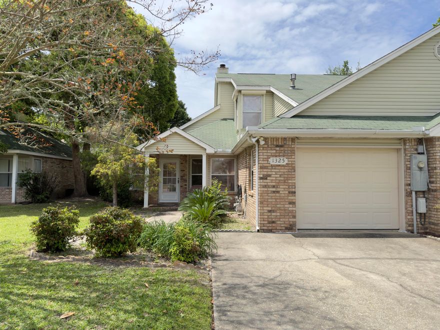 If you are looking to find a home that is affordable, just mins from Eglin, Shopping, Schools, Beaches, and more.. well welcome home! Built in 1994, this all brick attached home has all brick exterior and an attached 2 car garage. HVAC and Water Heater were recently replaced! This split bedroom home has the Master Bedroom and a full bath downstairs along with a dining area, large living room with cathedral ceilings, fireplace and a covered, screened patio just off the living room area. Upstairs you will find the remaining bedrooms and another bath. This home has tons of potential! Call today!