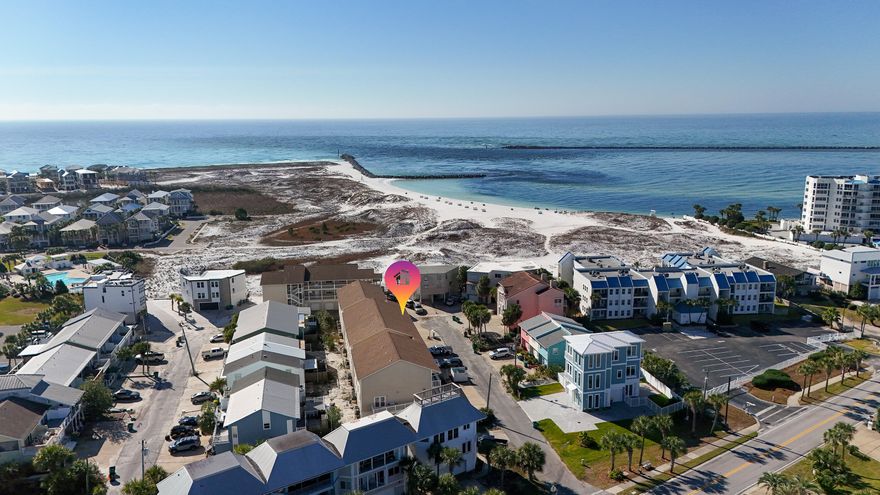 Renovated, fully-furnished 2B/2B condo, just steps from the beach, WITH GARAGE for less than $400K! Garage may accommodate two vehicles parked in tandem. Walking distance to the Destin Jetty East Beaches and Norriego Point and only a water taxi ride away from live music, restaurants, shopping and all things fun on the Destin Harbor. Perfect as your next home or an addition to your investment portfolio.  Don't miss this incredible opportunity in the heart of Destin!  Unit conveys as-is.  All information believed to be accurate, but Buyer/Buyer's Agent to verify all data.