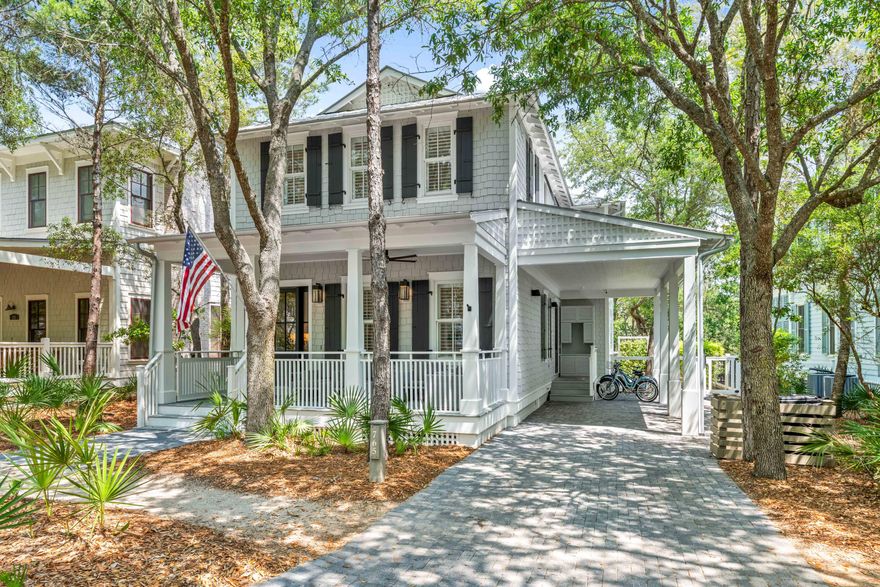 Welcome to this beautifully renovated WaterColor home in the coveted Phase I, perfectly positioned on the north side of Western Lake Drive with a rare private backyard.

One of few WaterColor homes in Phase I to have a pool/spa and private backyard.  The main living area is open and inviting, with coffered ceilings and marble countertops in both the kitchen and baths. Natural light fills the space, and the living and dining areas look out to a peaceful, private setting with a subtle glimpse of Western Lake. A flexible first-floor guest room--currently used as a media room--can easily be converted back into a bedroom, making it ideal for hosting family and friends.

Upstairs, the primary suite has been thoughtfully expanded into a spacious retreat, complete with a large bath, marble finishes, and a walk-in closet with a stackable washer and dryer (a second stackable washer/dryer is also located on the first floor). Each additional bedroom features its own en-suite bath, offering comfort and privacy for guests.

The backyard is designed for relaxed coastal living, with a private pool and spa, summer kitchen, and outdoor fireplace. A fully fenced yard provides space to unwind, entertain, or enjoy time with kids and pets.

WaterColor offers an elevated coastal lifestyle defined by exceptional amenities and effortless access to everything that makes 30A so special. The private Beach Club is just a short bike ride away, where you can spend your days taking in panoramic Gulf views and the area's signature sugar-white sand.

More than five miles of beautifully maintained trails wind throughout the community, inviting peaceful morning walks or bike rides beneath a canopy of mature trees and along the serene shoreline of Western Lake. For those drawn to the water, access to canoes, kayaks, and paddleboards offers a seamless way to enjoy the rare coastal dune-lake setting.

Enjoy thoughtfully curated amenities, including Camp WaterColor, the iconic Frog Pool, and a future fitness center. Just beyond your doorstep, a charming stroll or bike ride connects you to the renowned dining and boutique shopping of Seaside.

Whether you're looking for a place to enjoy with family or a home that can generate income when you're away, this property offers the best of both.