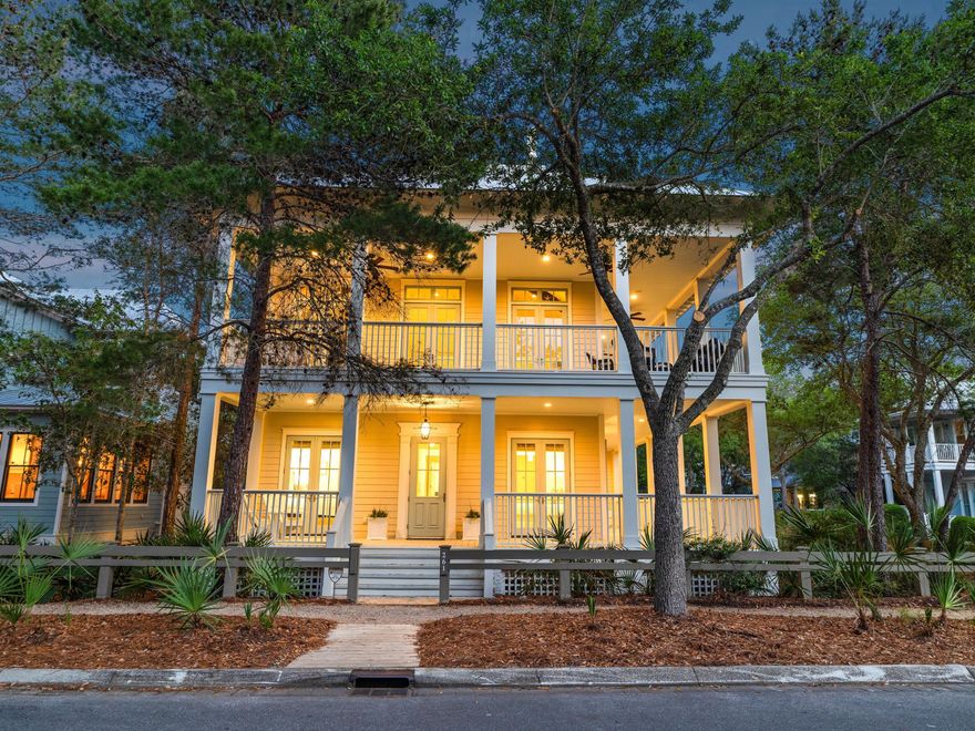 Experience refined coastal luxury in this exceptional five bedroom, four full and one half bath residence spanning 3,774 square feet, ideally positioned on one of the most sought after lots in WaterColor's highly desirable Phase 3 within the coveted Lake District. Set on a premier corner lot, the property offers privacy on three sides, creating a setting that feels far more secluded than most.

Just moments from Western Lake and a short bike ride to the beach, this beautifully appointed home offers the perfect blend of elegance, comfort, and true resort style living. The wrap around porch is a standout feature, giving you multiple spaces to relax, entertain, and take in the surroundings throughout the day. Designed for both relaxation and entertaining, the home features a private pool, complemented by a newly enhanced pergola and thoughtfully designed outdoor living spaces, ideal for al fresco dining and lounging in a serene setting.

Inside, the home showcases timeless coastal design and quality craftsmanship throughout. The gourmet chef's kitchen is outfitted with a six burner gas range, custom vent hood, premium appliances, wine refrigerator, warming drawer, and an expansive island with bar seating. The main living area is highlighted by soaring vaulted ceilings, exposed beams, a statement fireplace, and elegant shiplap detailing, creating a warm yet elevated atmosphere.

Recent updates, including fresh interior and exterior paint and upgraded outdoor features, enhance the home's pristine condition and modern appeal. A spacious third floor game room with custom built bunks offers a versatile retreat for guests and gatherings.

Owners enjoy access to WaterColor's world class amenities, including multiple resort style pools, tennis and pickleball courts, a state of the art fitness center, scenic parks, and a boathouse for paddleboarding and kayaking. Camp WaterColor adds to the experience with its lazy river, waterslides, and family friendly activities. The property conveys 14 owner wristbands, a meaningful advantage for both personal use and rental flexibility.

This is a rare opportunity to own a truly distinguished home in one of 30A's most sought after coastal communities.