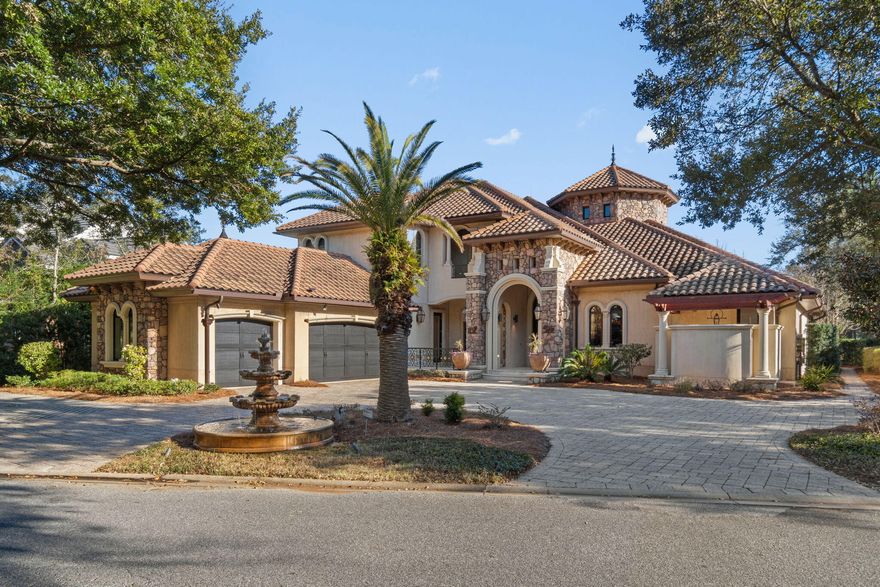 Your palace awaits. This magnificent home is truly a work of art, constructed with the highest quality finishes and materials.

The home is built with Insulated Concrete Forms (ICF), offering incredible strength and insulation superior to standard frame construction. Inside, the home feels like a fairy tale, featuring a 30-foot domed ceiling with twinkling starlight, spectacular artisan woodwork throughout, and a private elevator leading to a personal theater.

The primary suite is a majestic retreat with lake views, a fireplace, an expansive closet, a gold-crusted chandelier, and an immersive bath. Additional highlights include a world-class office, a gourmet kitchen in a league of its own, and an outdoor living space with a tremendous pool and water features.