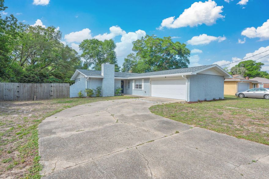 Welcome to 624 Ferretti Avenue in Fort Walton Beach, Florida. This well-maintained 3-bedroom, 2-bath home offers 1,537 square feet of comfortable living space along with a 2-car garage and a long driveway for additional parking.

Recent updates provide peace of mind, including a new roof installed December 2024, air ducts cleaned and the interior AC unit sanitized in January 2026, and ongoing termite protection since 2023. Additional improvements include new carpet in 2023, a new refrigerator in 2023, and a new dishwasher in 2025. The fireplace has been repaired with a new flue and smoke chamber completed in February 2026. Hurricane shutters and hardware are also included.

Inside, the home offers a bright and inviting layout with abundant natural light. Spacious kitchen featuring a peninsula countertop for food preparation, and a large laundry room with ample storage. Several items will convey, including the refrigerator, dishwasher, washer and dryer, mounted televisions, and a recently installed pantry.

The outdoor space provides a generous backyard with room to relax, entertain, or enjoy a quiet evening by a fire. The property is not located in a flood zone and is conveniently positioned with access to Fort Walton Beach, Niceville, Highway 98, and surrounding areas.

This home combines thoughtful updates, functional space, and a convenient location, making it a great opportunity for its next owner.