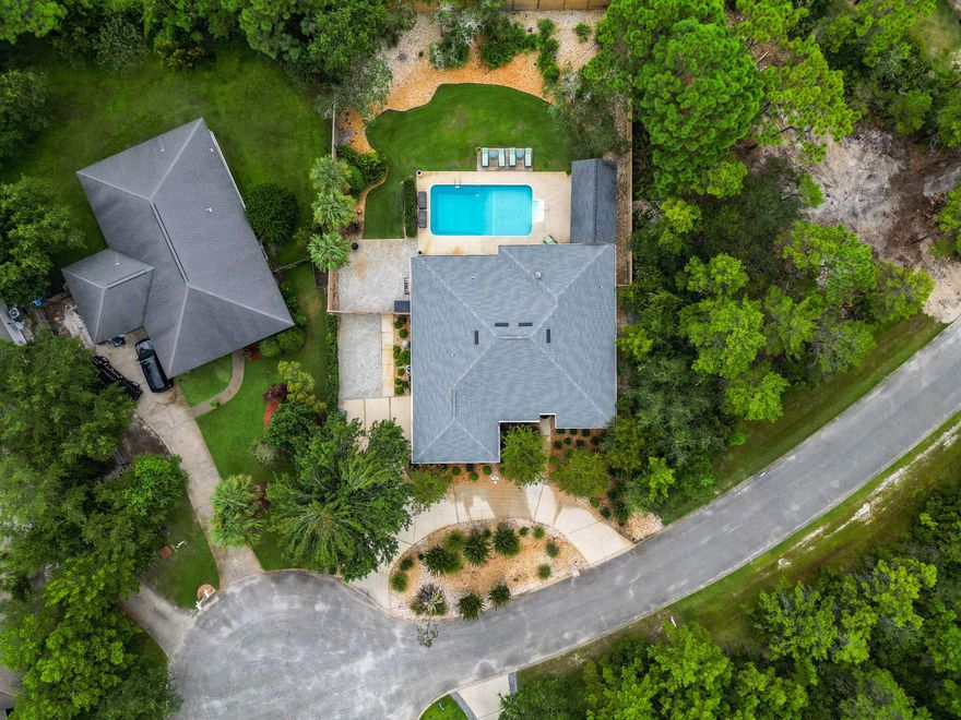 Nestled on a large, level cul-de-sac lot in the gated waterfront community of Pelican Bay, this beautifully updated brick ranch offers the perfect combination of comfort, privacy, and coastal living. Featuring 3 split bedrooms, a dedicated office, and 2.5 baths, the home is thoughtfully designed with spacious living areas and quality updates throughout. Property has camera's.

Interior Features include tile flooring throughout, quartz countertops, and abundant natural light enhanced by new  impact windows and door glass installed in 2024. Major system updates provide peace of mind, including a roof replaced in 2021, HVAC in 2019, garage icemaker, Culligan Water treatment system, pool liner in 2021, pool pump 2022, and a new privacy fence added in 2025.

Step outside to your own private retreat with professionally landscaped grounds, a sparkling pool, and a pool cabana ideal for entertaining or relaxing year round.

Residents of Pelican Bay enjoy exclusive amenities including a bayfront park and tennis courts, all conveniently located close to the bay , shopping and waterfront recreation.