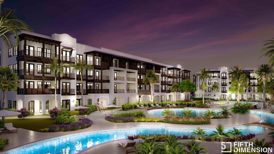 Exclusive opportunity to own one of the 6 remaining new units at The Grove at Seascape. Unparalleled amenities, design and interior finishes all within the guard gated Seascape community. Situated in the lively amenity area viewing pools, this unit features high end quartz countertops, Bosch appliances with gas cooking, a spacious island for entertaining and a work desk space. Split bedroom plan with 2 full baths plus a private bunk room and walk in laundry room. The primary bedroom features doors onto the covered balcony. The community overlooks the Aquatic Garden amenities featuring lush landscaped grounds, multiple pools including a relaxing lazy river, zero entry pool with exclusive use only by the Grove owners and guests.