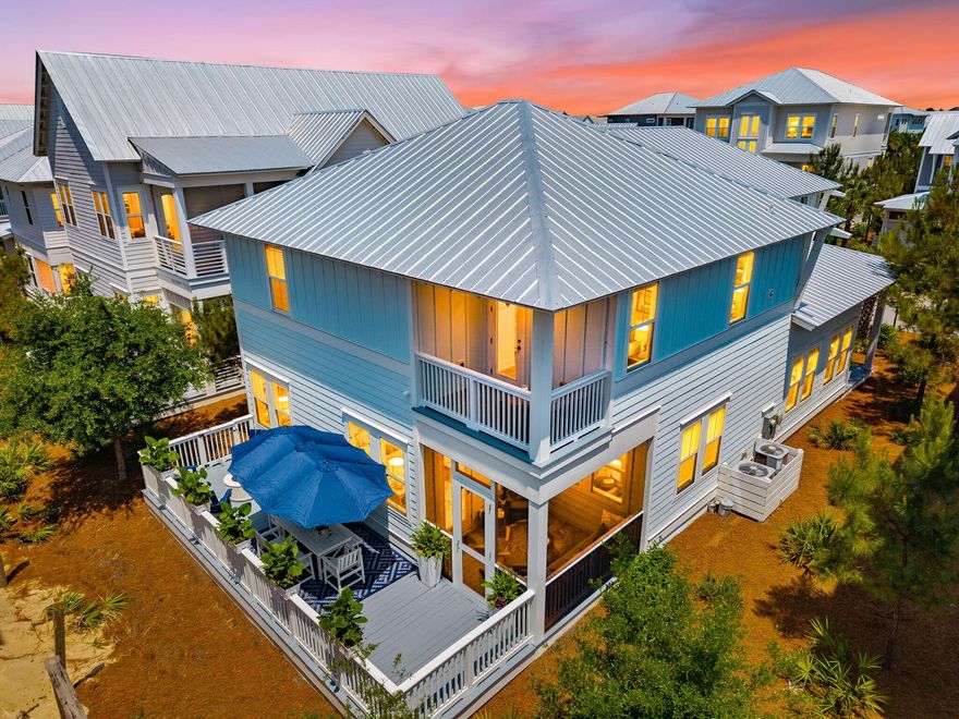 Designer inspired Maui plan with curated finishes: Serena and Lilly furnishings which all convey; shiplap throughout, designer chosen wallpaper makes each room a delight and tells a story.  

Positioned as a secondary vacation home in the private south side of Prominence. Ideal for securing a Watersound Beach Club membership as the back gate is a short stroll away. Short-term rentals allowed with a rental potential of $130,000 gross annual income.

Step through the foyer into the private dining area enhanced by custom fixtures. The open floor plan offers a large entertainment space in the expansive living room. Step outside into your inspired green space oasis with multiple seating areas fire pit, and option for a gas grill station. The kitchen is a chef's dream with stainless steel appliances, expansive cabinetry, quartz counters, large pantry, custom window treatments, hardwood coastal flooring, and an oversized breakfast bar that opens up into the living and dining area. This floor plan features four bedrooms, two covered balconies, and three baths on the second floor. The bunk room sleep four and the primary is oversized with a massive walk-in closet, expansive ensuite bath with glass shower, dual vanities, and an outdoor balcony.

Other features throughout include: 12ft ceilings, 8ft doors, professional designed lighting and furnishings, hurricane impact windows and a tankless hot water heater.

The Town of Prominence is located on 30A between Seagrove and Alys Beach. Residents will enjoy access to a beautiful Town Center, Resort style pools.

There is an ease and convenience of walking over to ''The Big Chill'', the community's town center which includes restaurants, shops, an amphitheater with covered event pavilion, a cinema screen for movies, as well as a stage for concerts and events. The public beach access point is Deer Lake State. 

The Watersound Beach Club is a private club with membership opportunities. There is a back gate on the South side of Prominence accessing the club.
Amenities include: Private Beach with Complimentary Beach Set-ups Two Zero-Entry Pools, Lazy River, Two Bars and Dining Venues, Towel Service and Changing Room with Lockers, Basketball Court, and Children's Activity Room & Arcade.