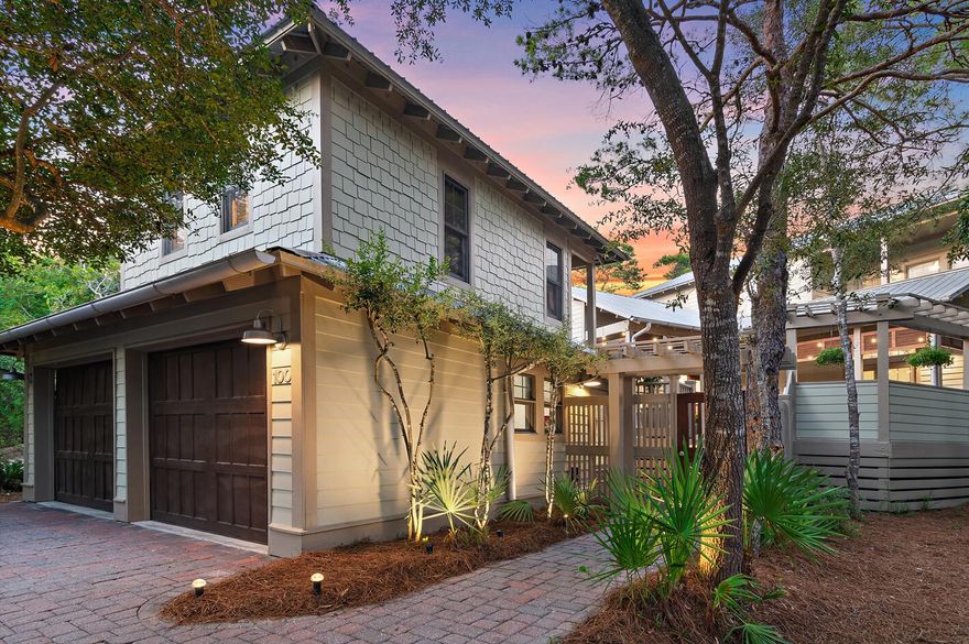 Charming Coastal Retreat in Exclusive Summer Ridge:

Welcome to your dream seaside sanctuary in the serene, gated enclave of Summer Ridge--just a half-mile from the beach and a short-term rental restricted neighborhood. 

This beautifully renovated home blends luxury and privacy, perfect for a primary or secondary resident and for those seeking the ultimate coastal lifestyle. Multiple outdoor spaces are bathed in oaks situated in a peaceful fully fenced yard.
  
 Enter through a gated outdoor enclave with multiple decks and a carriage space above the garage. Surrounded by lush greenery, the setting evokes a sense of seclusion offering a private, tranquil retreat. Offering an outdoor shower ideal for an apres beach outing.

As you pass through the elegant french doors discover a sunlit interior, complete with vaulted wood-beamed ceilings and expansive windows. Newly refinished hardwood floors extend throughout the open-concept layout, with the great room serving as a cozy centerpiece featuring a stunning fireplace adorned with Quartz Torino Gold.
 The modern kitchen is a culinary dream, equipped with Stainless Steel GE Café luxury appliances, including a six-burner gas stovetop. With Quartz Torino Gold countertops and a versatile breakfast bar,  perfect for entertaining. Enjoy dining in a beautiful dedicated space that invites warmth and camaraderie.
Conveniently located on the main level, the primary suite offers a private outdoor sitting area and an ensuite bath that boasts a sleek soaking tub, elegant glass shower, white subway tiles, and chic marble penny tile flooring. 

 The first level also features a spacious laundry suite and additional storage, plus a conveniently located powder room near the outdoor area. Leading to additional outdoor entertaining or media space enclosed in a screened in porch overlooking the deciduous scrub oaks and natural fence.

 Ascend the floating stairs to reveal a thoughtfully designed split floor plan, featuring two generous guest bedrooms. One guest room boasts its own private balcony, while the two rooms share a stylish Jack & Jill bath, adorned with moon rock double vanities and custom niches in the seamlessly tiled shower.

Perfectly Located for Coastal Living: This home is just 0.70 miles from the pristine beaches and the shimmering Gulf of Mexico. Enjoy easy access to shopping, dining, and entertainment at Gulf Place, which features a vibrant farmer's market and a bustling amphitheater hosting summer concerts and events. The Santa Rosa Beach and Golf Club is a mere 10-minute golf cart ride away.