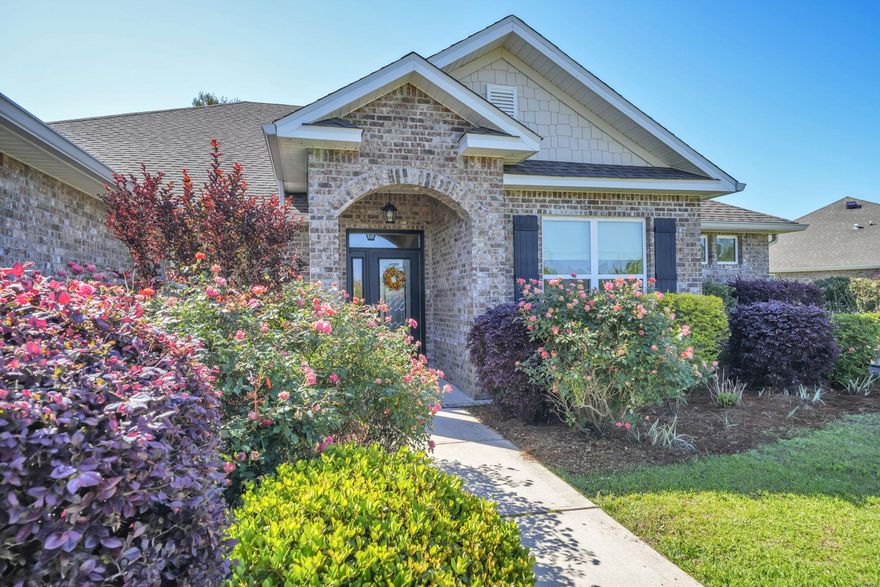 Welcome to an extraordinary private retreat within the exclusive gates of Windswept Estates--where refined elegance meets serene golf course living. Offered for the first time, ever, this home is gracefully positioned along the 6th fairway on an expansive half acre home site. Impeccably maintained, this one-owner residence offers 2,931 square feet of thoughtfully designed living, capturing tranquil views while preserving a true sense of privacy. Built in 2019 and recently refreshed, this single-story, carpet-free home is a seamless expression of timeless architecture and modern sophistication. From the moment you enter, soaring ceilings, rich wood flooring, fresh paint, and exquisite custom crown molding set a tone of understated luxury throughout. At the heart of the home, the chef-inspired kitchen serves as both a functional masterpiece and a stunning focal point featuring an oversized island, generous pantry, and effortless flow into the expansive living area, ideal for both intimate gatherings and refined entertaining. The remote primary suite offers a private sanctuary, complete with a spacious spa-like bath, two expansive walk-in closets, and a peaceful retreat from the main living spaces. Guest accommodations are equally well-appointed, each with access to beautifully finished baths, ensuring comfort and privacy for family and visitors alike. Everyday living is elevated with a generously sized laundry room offering abundant storage, while the oversized two-car garage--with pull-down attic access--provides ample space for vehicles, tools, and hobbies. A generator hookup adds an additional layer of convenience and preparedness. Outdoors, a newly fenced and gated backyard with irrigation enhances both beauty and functionality. The expansive screened porch invites you to unwind while overlooking a lush, park-like setting--where nature, privacy, and tranquility converge. Perfectly situated in Walton County, this exceptional property offers the advantage of lower taxes while remaining just minutes from the world-renowned white sand beaches and vibrant coastal lifestyle of 30A. A rare offering where luxury, comfort, and location come together in perfect harmony. Private tours available.