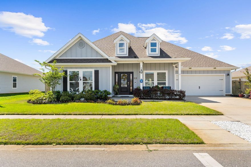 Welcome to this beautifully upgraded and well maintained home, showcasing over $100K in enhancements that truly set this gem apart. From the moment you arrive, the pride of ownership is evident in every detail.
The exterior features a fully fenced yard with lush Zoysia sod and a complete irrigation system, creating a low-maintenance and visually stunning landscape complete with two . Enjoy outdoor living year-round on the screened-in porch with sun shades, or relax on the epoxy-coated front and rear porches--perfect for entertaining or quiet evenings at home.
Inside, the home continues to impress with thoughtful upgrades throughout, including a custom kitchen backsplash, upgraded appliances, and spray foam attic insulation for superior energy efficiency...... .... The garage has also been enhanced with durable epoxy flooring, adding both function and style.
Additional high-value features include fully paid for solar panels for energy savings and a whole-house generator, providing peace of mind and reliability in any season.
This home offers an exceptional blend of comfort, efficiency, and upgraded living--far beyond standard new construction. Too many upgrades to list here--please see attached documents for a complete accounting.
A must-see property that truly reflects meticulous care and outstanding value.