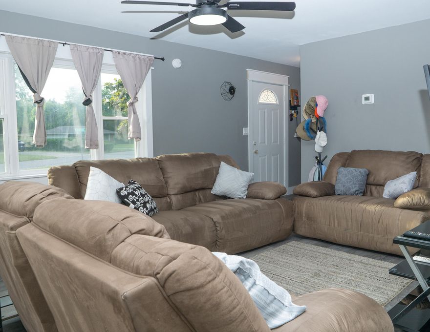 Freshly updated home located across the street from Vista Park where you can take a relaxing stroll while watching the kids play on the playground. This home is nicely situated on a good sized corner lot with a fenced back yard complete with storage shed. Current owners have lovingly cared for this home with a complete home electrical system upgrade, LVP flooring and a nicely remodeled bathroom. Roof 2018, HVAC 2017. Some windows are new and some replaced 2014. Come take a look!