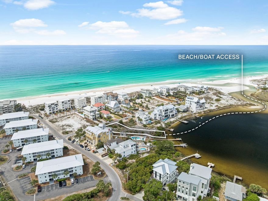 Dune Lake living steps from the Gulf. This is 30A at its most unique. Tucked into the outskirts of Seagrove Beach, this property offers the kind of setting that simply doesn't come available often. A serene lakefront address just steps from public beach access to the Gulf of Mexico.
San Roy Road is where Seagrove still feels like Seagrove. Relaxed, genuine, and close to everything without feeling like it. Yet surrounding you are stunning modern lake and gulf front homes that speak to the area's incredible build potential. This lot is your blank canvas to design the coastal retreat you've always imagined, whether that's a personal getaway or a high-performing vacation rental. Wake up to shimmering lake views, walk to the sugar-white sand in minutes, then stroll or bike to the beloved shops, restaurants, and communities that have made 30A a destination unlike anywhere else on the Gulf Coast.

Opportunities like this, lakefront and steps to the beach in an established and storied neighborhood, are few and far between on 30A. Come see why San Roy Road feels like the last best-kept secret on 30A.