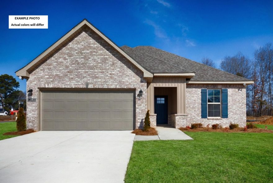 The RAYMOND IV G in Houston Place community offers a 3BR/2BA, open design. Price will increase after upgrades/options are selected. Features: double vanity, tub/shower combo, and walk-in closet in master bath, kitchen island, walk-in pantry, covered porches, undermount sinks, cabinet hardware, LED lighting, crown molding, framed mirrors in all baths, landscaping, architectural 30-year shingles, flood lights, and more! Energy Efficient Features: water heater, electric kitchen appliance package, vinyl low E MI windows, and more! Energy Star Partner.