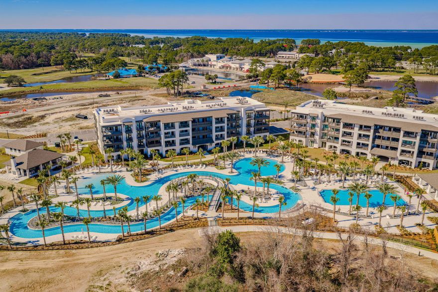 Luxury Coastal Living at The Grove at Seascape - Brand New Resort Condo with Private Beach Access

Welcome to The Grove at Seascape, a stunning new Mediterranean-inspired condominium development nestled inside the exclusive Seascape Golf, Beach & Tennis Resort in Miramar Beach, Florida. This gated, resort-style community offers an unmatched blend of luxury, comfort, and lifestyle—just steps away from 2,000 feet of private beach along the Emerald Coast.

This spacious 2-bedroom + custom-built bunk room condo offers the perfect mix of modern elegance and coastal charm. Every detail has been thoughtfully designed, from the 10-foot ceilings and recessed lighting to the porcelain tile and luxury vinyl plank flooring throughout. Read more.... Interior Features

This stunning residence is thoughtfully designed with white quartz countertops and matching backsplash, creating a sleek and timeless kitchen aesthetic. The kitchen also features white shaker-style soft-close cabinetry, paired with premium stainless steel Bosch appliances, including a high-performance gas rangeperfect for the home chef.

The condo offers oversized bedrooms, each equipped with large walk-in closets that provide ample storage and organization. A custom-built bunk room adds a rare and valuable touch, ideal for families or hosting guests.

The spa-inspired primary bathroom invites relaxation with a deep soaking tub, designed to bring the feel of a luxury retreat into your everyday life. The open-concept living and dining area is ideal for entertaining, offering both style and functionality.

Step outside to enjoy breathtaking views overlooking either the Aquatic Garden amenitieswhich include a lazy river, zero-entry family pool, social pool, and beautifully landscaped green spacesor relax with scenic vistas of the event lawn and open-air pavilions.

Resort Amenities

Residents of The Grove at Seascape enjoy access to 2,000 feet of private beach, offering direct entry to the sugar-white sands and turquoise waters of the Gulf.

The resort features multiple resort-style pools, including a lazy river, sun decks, and zero-entry pools perfect for lounging or family fun. Enjoy the comfort of open-air pavilions, outdoor TVs, bathhouses, and a children's playground, all designed to enhance your beach lifestyle.

The event lawn provides space for lawn games, live entertainment, and community gatherings, while on-site restaurants, bars, and convenient food and beverage delivery services offer exceptional dining and refreshment options without ever leaving the property.

Additional amenities include live music and concerts, family-friendly entertainment options, golf and tennis facilities, water sports, and beautifully maintained parks.

To ensure convenience and peace of mind, residents benefit from on-site housekeeping, building maintenance, and 24/7 gated security, all supported by concierge-style service.

At Seascape Resort, luxury extends well beyond your front door. Whether you're seeking a peaceful personal retreat or a high-performing investment property, The Grove offers an unparalleled coastal lifestyle that blends elegance, comfort, and world-class amenities. This is the ONE!