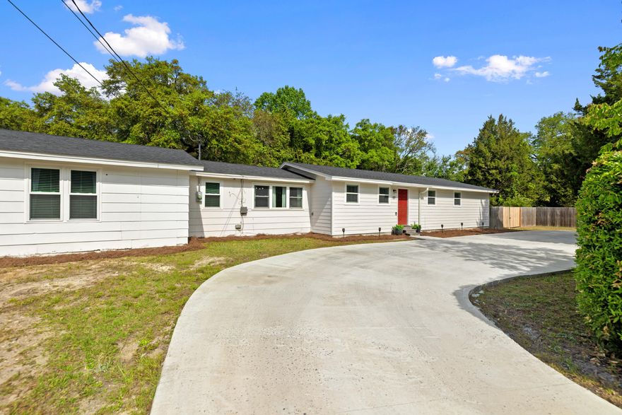 Tucked away just moments from the water in Choctaw Beach, this beautifully updated 4 bedroom, 2 bath home offers the perfect blend of comfort, style and peace of mind. Step inside to a welcoming main living area featuring a built-in electric fireplace that creates a warm and inviting focal point, perfect for both relaxing evenings and entertaining guests.  Updated LVP flooring flows throughout, complementing the gorgeous renovated kitchen, laundry area and added pantry. The split-bedroom floor plan offers ideal separation, with the Master privately situated on one side of the home and three additional bedrooms on the other, along with a flexible play area or secondary living space. The spacious Master features a custom accent wall with modern box molding detail, creating a stylish and inviting retreat. Master bath is updated with a dual vanity sink, separate shower, relaxing garden tub, along with a custom closet sytem designed for both function and organization.  Outside, enjoy a huge fenced backyard featuring a private setting with plenty of room to relax, play or entertain.  The pole barn adds valuable space for storage, hobbies, or a workshop. This home goes far beyond cosmetic updates.  Major improvements have already been completed, including Roof 2022, 2 updated HVAC systems 2023, Water heater 2019, PEX plumbing 2019, and 7 recently replaced windows 2024. A rare opportunity to own a a move-in ready home in a quiet coastal setting, just a short distance from the water.