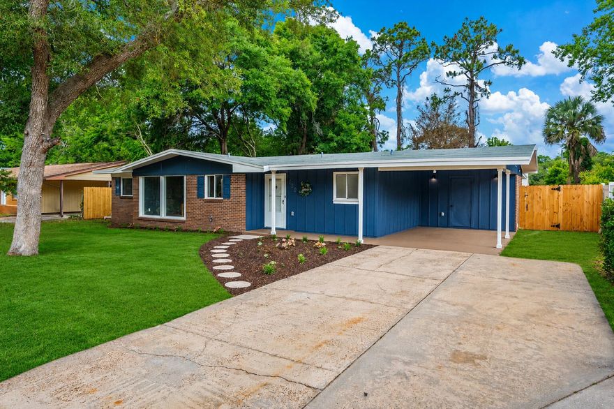 Located in the heart of Fort Walton Beach, this beautifully remodeled 3-bedroom, 2-bath home offers the perfect blend of warmth, comfort, and convenience. Situated on a large lot, this move-in ready home features a desirable split floor plan with two spacious living areas, including one with stunning wall-to-wall built-in shelving that adds both charm and functionality. Recent updates include luxury vinyl plank flooring throughout, new stainless steel appliances, completely renovated bathrooms, updated lighting and ceiling fans, fresh interior and exterior paint, and a newly installed privacy fence. The warm honey-brown wood cabinetry creates a cozy, inviting atmosphere throughout the home. Enjoy relaxing evenings or entertain family and friends in the oversized screened-in sunroom overlooking the spacious backyard. Ideally located near shopping, schools, and both military bases, this home is also less than half a mile from Cinco Bayou and only 15 minutes from the beautiful Emerald Coast beaches. This home truly has it all!  Don't miss your opportunity to own this beautifully updated home in an unbeatable location -- schedule your private showing today and come experience all the warmth and charm this home has to offer!