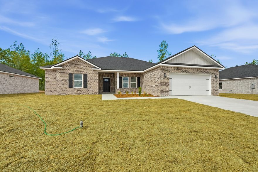 'POPULAR DALTON PLAN' featuring 5BR/3BA will be ready in early July.  All brick, fully landscaped yard, finished garage, front & rear porches for relaxing.  Features: Raised ceilings, walk-in pantry, quartz work island w/bar seating, dining area, walk in closet in owner's suite, walk-in closets in 2 additional BR'S, split BR design, open family gathering area overlooking KT/Dining.  Seller will contribute up to $15,000 towards buyer closing costs (call for details).  Photos of similar sold home elevation, interior/exterior colors/finishes will vary.