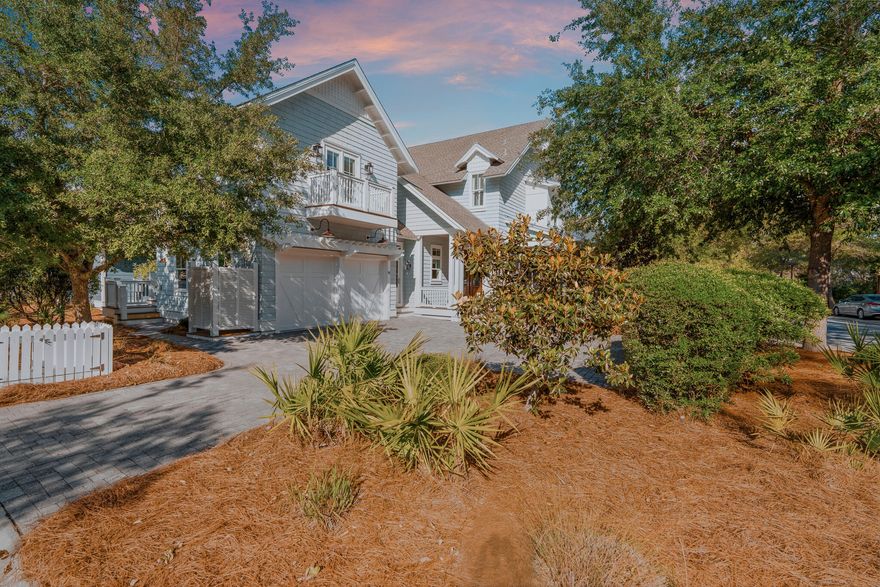 55 Half Hitch Lane is the kind of home that feels different the moment you arrive. Tucked near the back of WaterSound West Beach on a private corner lot with only a handful of homes beyond it, the setting offers a quieter and more peaceful feel that is hard to find along 30A. Built by Regal Stephens in 2015, the home was thoughtfully designed to truly live in and enjoy, not simply function as a rental property.
Spanning approximately 3,467 square feet, the property features 4 bedrooms, 5.5 bathrooms, a bunk room, an upstairs secondary living area, and a fully functional carriage house complete with its own entrance, kitchen, and laundry, creating an ideal setup for guests, grandparents, or extended family stays.
Inside, the home blends timeless coastal design with warm and comfortable living spaces. White oak floors, vaulted wood beam ceilings, marble countertops, and Wolf and Sub Zero appliances all come together in a way that feels elevated yet relaxed. The kitchen, dining, and living spaces flow naturally together and open seamlessly onto screened porches and outdoor living areas complete with a gas fireplace and outdoor kitchen.
The homesite itself is one of the standout features of the property. The garage was intentionally positioned on the opposite side of the home, creating a more open feel with additional yard space, privacy, and an impressive amount of parking rarely found in the neighborhood. There is also room to add a private pool if desired. Located less than a five minute stroll from the private beach boardwalk and community pools, the home offers access to one of the most beautiful stretches of beach along 30A while still maintaining a calm and tucked away feel within the community.

Whether used as a full time residence, second home, or investment property, 55 Half Hitch Lane offers a rare combination of warmth, privacy, thoughtful design, and livability that is becoming harder and harder to find along 30A.
