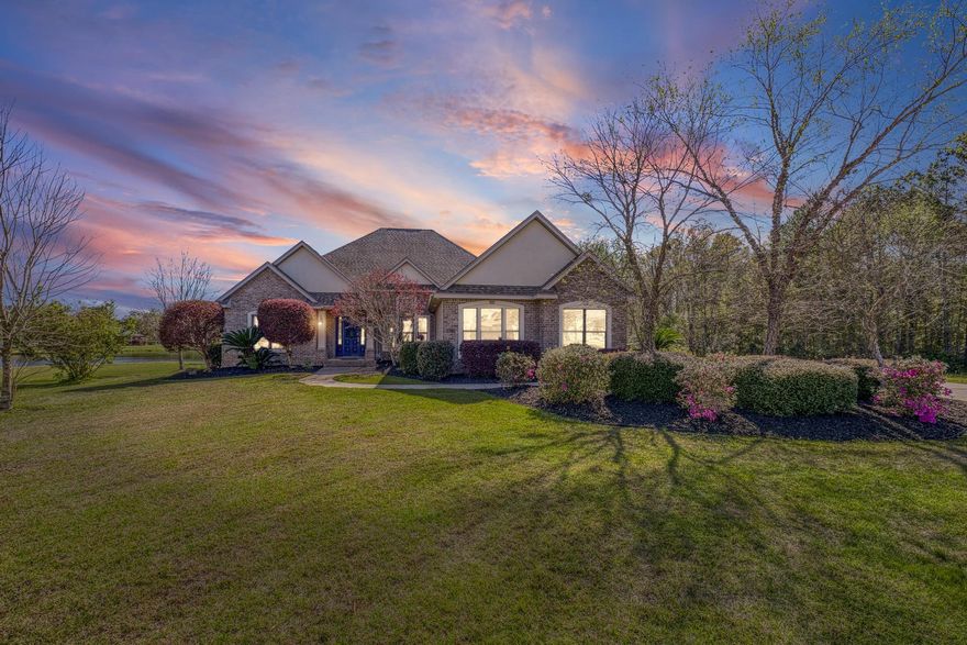 Welcome home to your lake front home in a gated community. This beautifully maintained, thoughtfully updated, well cared for home offers 4 bedrooms and 3 bathrooms in 2,544 sf of living space. Enjoy peace of mind with a newer roof (2021), HVAC system and water heater (2021), new tile flooring in key areas (2022), and updated kitchen appliances (2022). Inside, you'll find a light and airy color palette complemented by abundant natural light and elegant arched doorways. The main living spaces--including the living room, dining area, and kitchen--flow seamlessly together, enhanced by 12' ceilings that create an open and spacious feeling. The kitchen features white cabinetry, a breakfast bar, and a cozy breakfast nook, perfect for everyday living and entertaining. The primary suite is  >>> The primary suite is a relaxing retreat, complete with tray ceilings and direct access to the covered back patio. Updated in 2022, the ensuite bathroom offers dual vanities, a soaking tub, and a walk-in shower. Additional bedrooms and bathrooms are thoughtfully positioned to provide comfort and privacy.

Lush landscaping in both the front and back yards creates a warm and inviting first impression, or the perfect environment for evening relaxation. A Rain Bird irrigation system on its own well keeps the lawn and landscape well watered. Occasional deer wander through the backyard where privacy is ensured as the woods belong to a conservation easement. 

Step outside to enjoy the large covered patio, ideal for relaxing or hosting guests, while taking in peaceful lake views. Located in a quiet, well-kept gated community, residents also enjoy access to amenities such as a pool, playground, tennis and pickleball courts, and a clubhouse re-servable for parties and events. 

This home combines comfort, style, and location, and is ready for its next owner to enjoy.