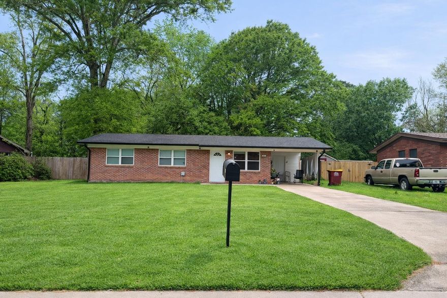 This would make a great investment property or starter home in nice, quiet subdivision. All brick residence featuring 3 bedrooms and 1 full bath with a half bath off the master bedroom. Large inside storage room with a separate laundry room just off the back porch. Home needs some upgrading and is being sold as is.