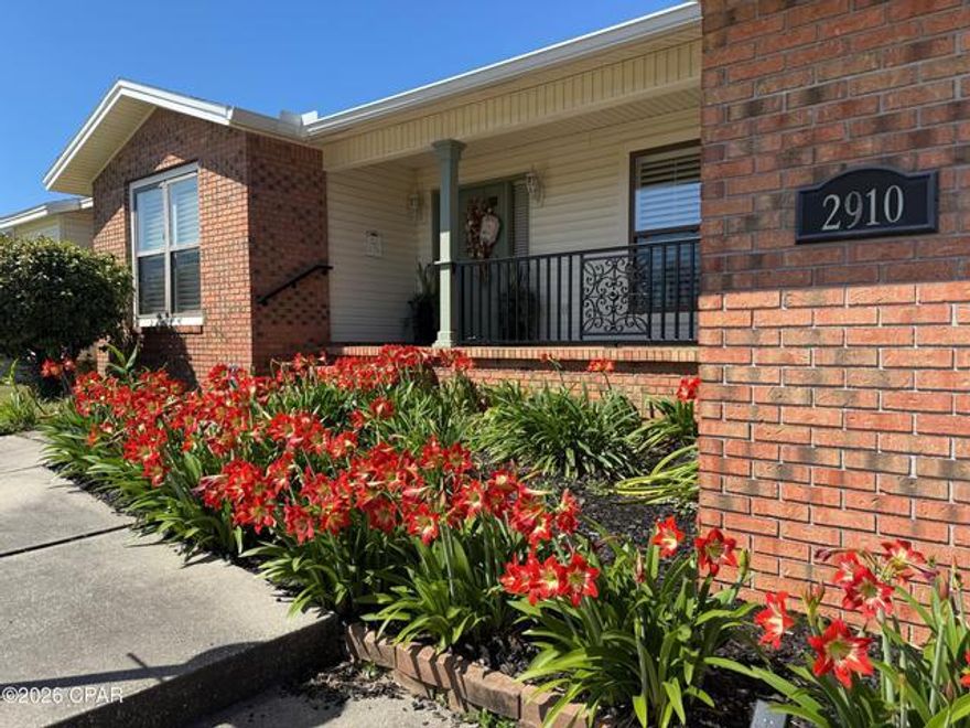 Kings Point Harbour, one of Panama City's most convenient and established neighborhoods. This well-maintained 3-bedroom, 2-bath home offers over 2,000 square feet of heated and cooled living space, designed for both everyday comfort and entertaining. What truly sets this property apart is the additional 1,000+ square feet of covered outdoor living, creating a private backyard retreat that feels like an extension of the home. Step outside to enjoy a fully screened pool and porch area featuring an in-ground heated pool, spacious covered seating areas, and plenty of room for outdoor dining and entertaining. The screened enclosure allows you to enjoy the outdoors while staying cool during the summer while keeping the space comfortable and enjoyable year-round. Inside, the floor plan offers both openness and flexibility. The family room centers around a gas fireplace that produces substantial heat, creating a warm and inviting gathering space. The kitchen features custom-built wood cabinetry, generous storage, and convenient access to both the formal dining room and a bright breakfast area for more casual meals. A dedicated study or home office provides a quiet workspace, ideal for remote work, reading, or managing daily life. The primary suite includes an updated bathroom with his and her vanities, offering both comfort and functionality. Two additional bedrooms and a second full bath provide flexibility for family, guests, or hobbies. The home sits on nearly half an acre, offering space, privacy, and room to enjoy the outdoors. The landscaped yard and mature surroundings add to the property's curb appeal while maintaining the relaxed coastal lifestyle that makes this area so desirable. Bonus features worth noting include an updated water heater, HVAC system, Brock Pest termite bond, a 2 car garage, and a large driveway providing ample parking for family and guests. Another major advantage is the freedom of living in a neighborhood without an association to answer to. Kings Point Harbour is known for its central location and everyday convenience. From this home you are just minutes from Publix, Sam's Club, ALDI, HCA Florida Gulf Coast Hospital, and only a short drive to the Hathaway Bridge for quick access to Panama City Beach. Homes in this neighborhood rarely combine size, outdoor living, lot space, and location this well. If you've been looking for a property that offers room to live, room to entertain, and the convenience of everything close by, this home deserves a closer look.