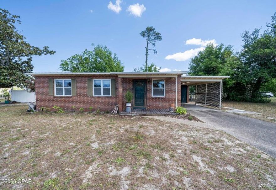 Clean, simple, and in a price range buyers are actively watching. This 3-bedroom, 1-bath all-brick home sits right in the center of Panama City, just off Airport Road near 23rd Street--putting you minutes from grocery stores, the hospital, shopping, and restaurants. The home offers a solid layout with plenty of potential, whether you're looking for a primary residence or an investment opportunity. The all-brick exterior provides low maintenance living, and the backyard offers space to enjoy without a lot of upkeep. If you've been waiting for something affordable in a convenient location, this is one worth a look.
