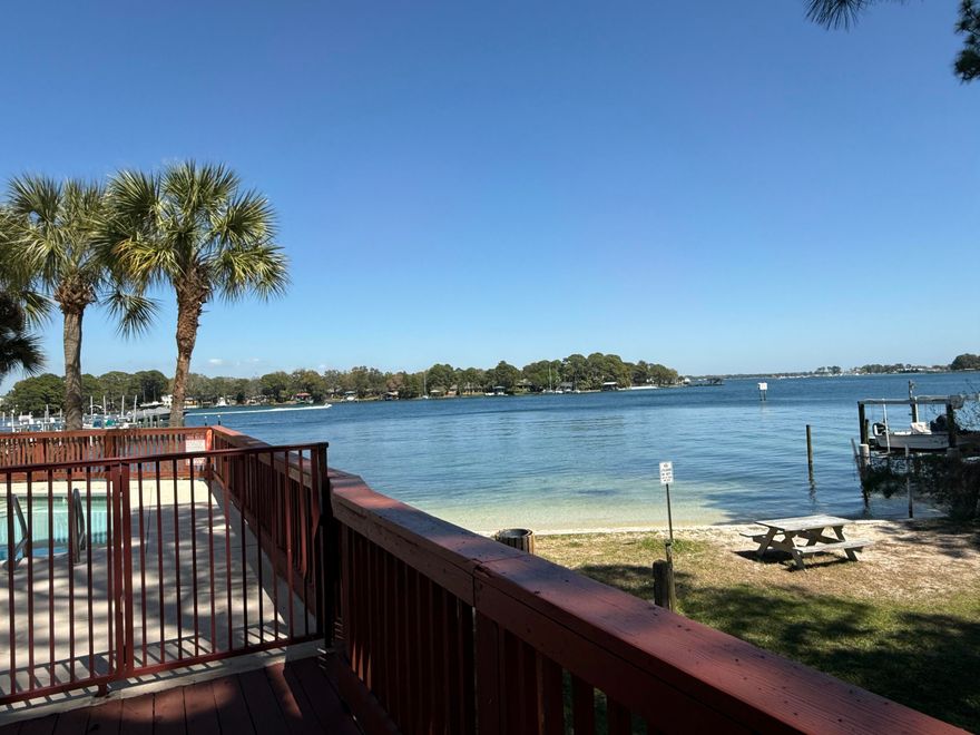 Wake up to peaceful sunrises and stunning water views every day in this beautifully maintained 2-bedroom, 2-bathroom waterfront condo nestled along Cinco Bayou in Fort Walton Beach. Offering a perfect balance of comfort and coastal charm, this home is ideal for those seeking a relaxing primary residence or a serene getaway.

Step inside to a bright and open living space with attractive flooring and large windows that fill the home with natural light while showcasing the tranquil waterfront scenery. The adjoining dining area creates a welcoming space for meals and gatherings, flowing seamlessly from the living room into the well-appointed kitchen. The kitchen features granite countertops, ample cabinet storage, a pantry, and modern stainless steel appliances, making it both functional and stylish. A convenient laundry room is located just off the kitchen for added ease.

The bedrooms are generously sized and designed for comfort. One of the bedrooms offers beautiful waterfront views along with a spacious walk-in closet, creating a peaceful retreat to unwind at the end of the day. Both bathrooms are clean, well-maintained, and thoughtfully laid out to accommodate everyday living.

Step outside to your private balcony to enjoy your morning coffee or evening sunsets, or take advantage of the direct water access just steps away. The unit is ideally located right next to the waterfront community pool, offering both convenience and a resort-style feel. For boating enthusiasts, a boat slip and lift are available for an additional $125 per month, making it easy to spend weekends at Crab Island or enjoy fishing right in your backyard.

Situated in a well-maintained community, this condo is perfectly located close to beaches, military bases, restaurants, shopping, schools, and more--giving you easy access to everything Fort Walton Beach has to offer while still enjoying peaceful waterfront living. Whether you're looking for tranquility or year-round coastal lifestyle, this property truly offers the best of both worlds.

Pets may be considered on a case-by-case basis with prior owner approval and a non-refundable pet fee. Smoking and vaping are not permitted inside the home.