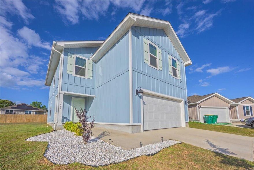 This 4 BDRM, 2 story floor plan features a desirable & relaxed OPEN CONCEPT. The kitchen offers STAINLESS appliances, QUARTZ counters, UNDERMOUNT sink, PANTRY, SMOOTH TOP range & a LARGE ISLAND. The spacious Primary Bedroom w/ adjoining bath features a QUARTZ DOUBLE VANITY, under-mount sinks, EXTRA STORAGE & LARGE SHOWER. Striking wood-look flooring in Living Areas & plush carpet in the bedrooms. This home sits on a HUGE LOT with ample room for a GARDEN, PLAY AREA, FIREPIT & more! BONUS: This is a ''SMART HOME'' where you can control lights, temperature, & door locks from an app. The home also has 24/7 outdoor cameras covering the whole property, doorbell camera & indoor Camera for the bottom level. All ground floor doors & windows have motion sensors which can also be controlled with an app