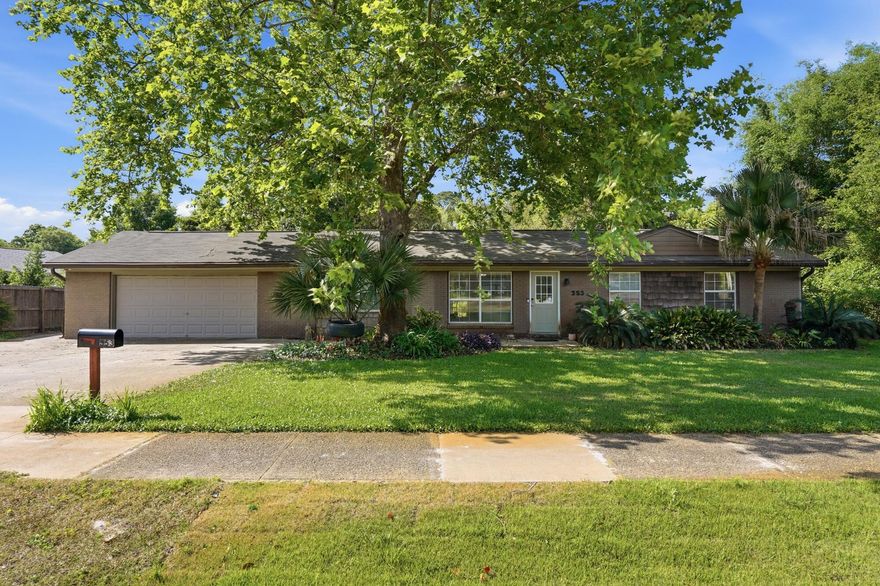 Pool Home in Gulf Breeze Proper! This 3BR/2BA home brings the lifestyle you've been waiting for, featuring a versatile bonus room perfect for a home office, guest suite, or creative space. The updated kitchen and stylish flooring simply elevate the interior. Enjoy relaxation in the sunroom, or step outside to your private swimming pool - ideal for entertaining or unwinding after a long day. A 2-car garage adds convenience, while NO HOA gives you the freedom you want. Septic to sewer conversion has been completed! Roof & wiring replaced in 2018, water heater 2025. Located near top rated schools, recreation center, scenic pedestrian paths, Shoreline Park, and a community boat launch. Just minutes to shopping, dining, downtown Pensacola, and Pensacola Beach!