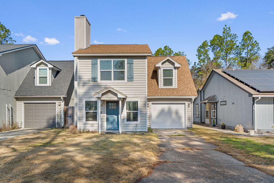 Well-maintained 3BR/2.5BA home in desirable Kelly Hill Estates! 
This two-story layout offers comfortable living with a spacious living room featuring a stone wood-burning fireplace, an open kitchen and dining area, and a convenient half bath on the main level. Upstairs includes generously sized bedrooms and functional space for everyday living. Enjoy a private patio overlooking a peaceful pond--perfect for relaxing or entertaining. Located just minutes from Eglin AFB, Hurlburt Field, Duke Field, and the 7th Group Complex, with convenient access to local amenities.