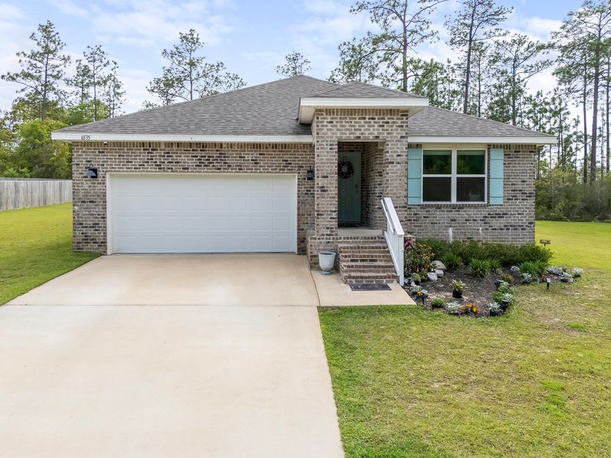 THIS PROPERTY IS A SHORT SALE.

Nestled along the peaceful, tree-lined streets of Heritage Plantation, this all-brick 4-bedroom, 2-bathroom home sits on a premium lot that backs up to a protected wooded preserve, offering a rare level of privacy and natural beauty. With approximately 0.419 acres, the property extends an estimated 12 feet into the preserve, creating a serene backdrop you won't find just anywhere. Elevated along one of the neighborhood's more scenic stretches, the home also captures views of Heritage Plantation's gently winding roads and rolling terrain.

Inside, the home offers a bright, welcoming feel with a functional semi-open layout designed for everyday living. Three well-sized bedrooms, a full guest bath, and the laundry area are positioned toward the front of the  home, while the owner's suite is tucked away in its own private wing. The spacious primary suite features two large closets, a double vanity, a walk-in shower, and ample space to comfortably accommodate a king-sized bed.

The kitchen serves as the central gathering point, complete with white cabinetry and a center island that opens to a cozy dining area. Just beyond, a covered patio provides a quiet outdoor retreat overlooking the expansive backyard and lush greenbelt.

Located in Heritage Plantation, residents enjoy a balance of peaceful living and convenient access to nearby shopping, dining, and schools in Crestview, along with neighborhood amenities such as a community pool. Combining a desirable floorplan, a standout lot, and a tranquil setting, this home presents a unique opportunity within one of Laurel Hill's most sought-after communities.