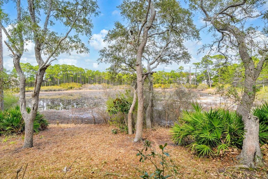 A rare six-acre private family compound in Blue Mountain Beach tucked away from the noise of the world, yet uniquely positioned only three blocks from the Gulf of Mexico and beach access, this extraordinary sanctuary is a living, breathing landscape. The compound boasts apprx 2.5 upland acres zoned NP Infill which allows up to eight structures per acre. The classic coastal cottage rests at the water's edge with a lake view from every room.  At its heart lies a three-acre spring-fed lake, its water so clear and still on quiet mornings that the ancient live oaks surrounding it see their own reflection. And those oaks draped in Spanish moss with cathedral arms are magnificent. Sitting beneath them is a charming 2200 sf coastal cottage that has been showcased in various magazines with views of the lake from every room. The property also boasts an artist's studio, two story of approx 750 sf, and a woodworking shop or toolshed.  Local restaurants, seafood store, pubs, ice cream shop and boutiques are all within an easy stroll.  The Gulfview Heights beach access is walkable and state forest hiking trails are easily accessible at the north end of the street.