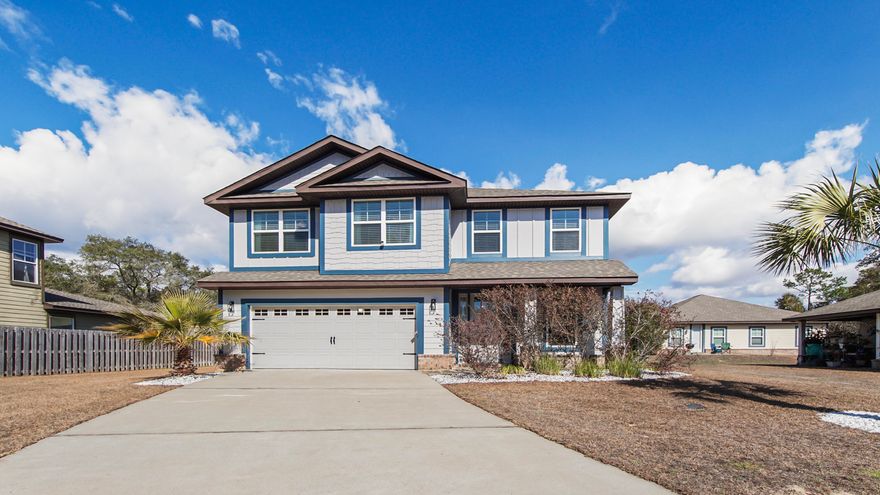 Spacious and versatile two-story home designed for modern living. The 9' main floor features a private bedroom + full bath, ideal for guests, a home office, or mother-in-law quarters. 
Upstairs, you'll find a generous master suite, + 2 add'l bedrooms, conveniently located laundry and a second full living area -- one of this floor plan's most desirable features. The dual living spaces create the perfect setup for today's lifestyle, offering a dedicated playroom, media room, or gaming area.
Master Bedroom offers a comfortable escape with a tray ceiling.  M. Bath includes garden tub, separate shower, private water closet, and a well-placed window that fills the bath with natural light.
Additional highlights include a garage with durable epoxy flooring, a garage door opener and low HOA fees.