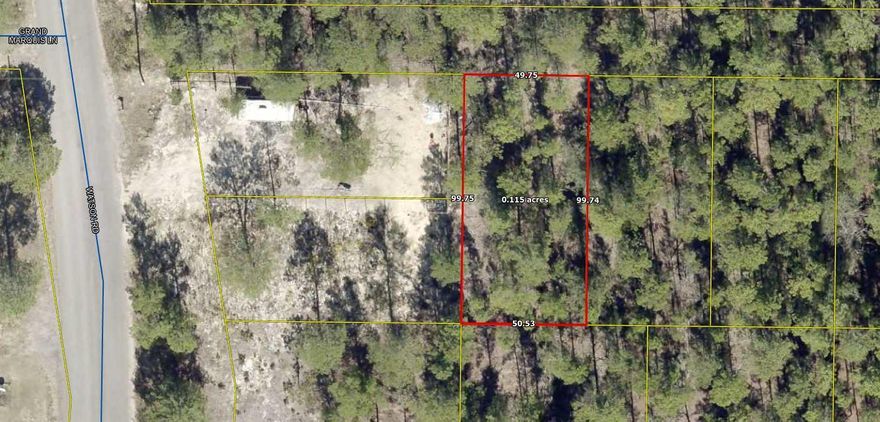 Potential investment opportunity! This lot sits just off of Watson Road, in the ever-developing Mossy Head community. The lot sits facing a proposed roadway of Watson Road (no named road established). The buyer will need to ensure access and availability.