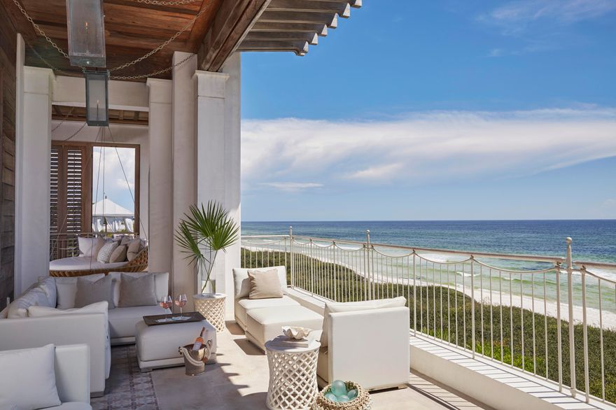 Rare opportunity to own a gulf front home on the largest gulf front lot in Alys Beach.