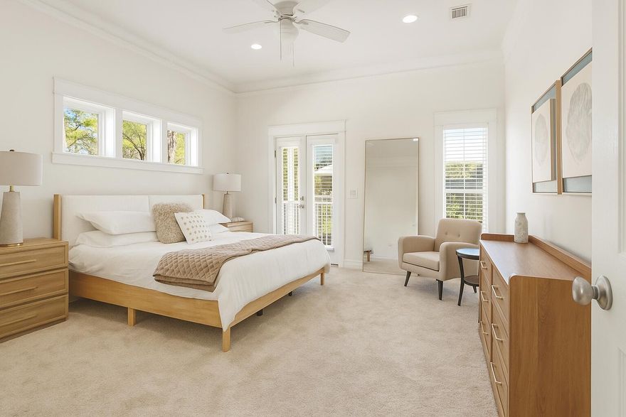 Savor the sublime seaside lifestyle in this beautifully upgraded and fully furnished 4-bedroom, 3-bath beach home—less than 1,000 feet to the Gulf and walking distance to Seaside. Situated on a double lot with no HOA, deeded beach access, and strong short-term rental potential, this turnkey property showcases brand-new designer furnishings, fresh interior paint, updated decks and exterior doors, new paver driveways, and a new A/C unit. Inside, high raised ceilings, rich oak floors, and expansive front and rear decks create a warm coastal feel. The kitchen features refinished cabinetry, stainless steel appliances, and all-new quartz countertops, while the baths offer updated vanities with quartz tops and a fresh, relaxing spa vibe. elevate each bathroom. High raised ceilings, rich oak floors, and expansive front and rear decks create a warm, coastal vibe. The top-level deck even offers a slight Gulf viewan exceptional bonus at this price. The spacious master suite opens to a private deck and features an oversized en-suite bath with a garden tub and separate shower. Additional highlights include an enclosed ground-level storage area, an oversized covered deck, and multiple outdoor living spaces. Situated in Gulf Shore Manor, where short-term rentals are allowed, this property offers excellent potential as both a primary residence and an investment. Just a short stroll to Seaside, dining, and beach access, this home captures the essence of 30A living. The spacious primary suite opens to a private deck and includes an oversized en-suite bath with a garden tub and separate shower. The top-level deck offers a slight Gulf viewan exceptional bonus at this price. Additional highlights include an enclosed ground-level storage area, an oversized covered deck, and multiple outdoor living spaces ideal for gathering with friends and family. Located in Gulf Shore Manor, where short-term rentals are allowed, this property works beautifully as a primary residence, second home, or income-producing investment. With new furnishings, thoughtful updates, and an easy walk to Seaside, dining, shopping, and the beach, this home captures the essence of 30A living.