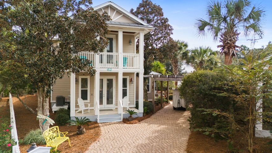 Beautiful neighborhood within walking, biking and golf cart distance to 3 beaches! Tucked right next to Seaside and WaterColor, this small Seagrove community feels like classic Southern coastal charm--pretty homes, friendly streets, and everything you love about 30A just minutes away.

One of the best parts? The neighborhood sits directly across from the Seagrove Beach access, and when you're not at the sand, you've got two pools, two tennis courts, walking trails, a picnic area, and a fishing lake right at home.

This 4-bedroom, 3-bath home has been meticulously cared for and sits on one of the largest lots in Cassine Village, which is rare. It's made for outdoor living: about 470 square feet of covered porches, a spacious back porch you'll actually use, a fire pit for cozy nights, two trellises with Sun Saver screens, and parking for up to 6 vehiclesa huge win on 30A.

Even better, the back of the property borders state forest, giving you a peaceful, wooded backdrop and quick access to nature trailsso you get the best of both worlds: beach days out front and quiet privacy out back.

Whether you're looking for a full-time home, a second place at the beach, or a strong rental option, this one checks the boxes in all the ways that matter. Come see it in personhomes on lots like this in Cassine don't last long.