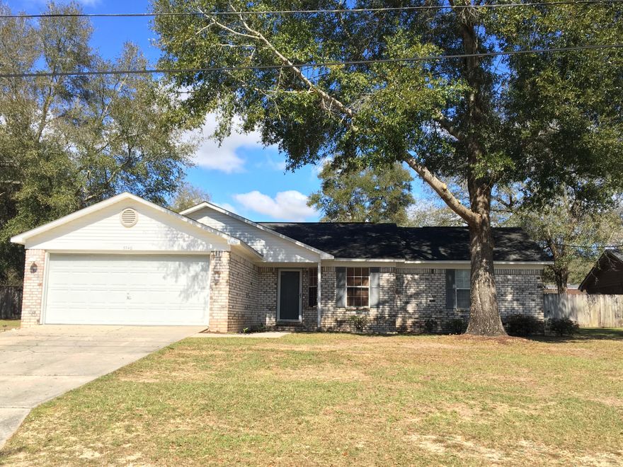 Well Maintained All Brick home on almost 1/2 acre. Desirable split bedroom floor plan with open living area accentuated with vaulted ceiling. Functional kitchen with lots of cabinets and counter space and a breakfast bar for casual dining. Double car garage with additional storage space in attic. Fully fenced back yard with wood privacy fence surrounds the large backyard. One year Home Warranty included!