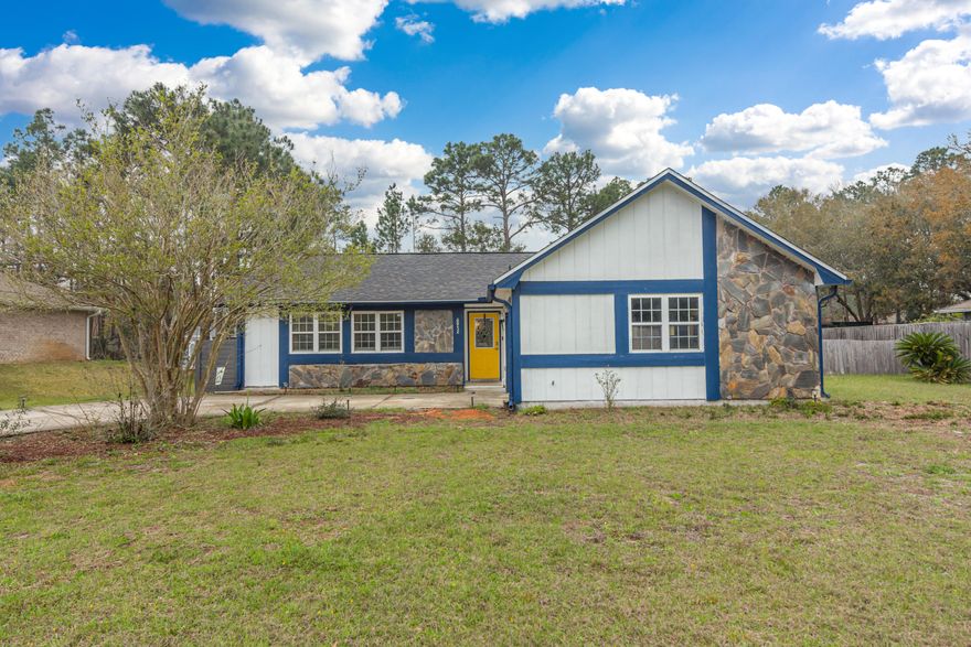 Do you want to live near the beach?! - Then you need to call this home YOUR home. Located in the popular Holley by the Sea Subdivision, this 3 bed/2 bath home is just over 1100 sq.ft. Upon entering this beautiful, cozy home, you'll notice lots of natural sunlight from the upper-level windows and a vaulted ceiling. The kitchen offers great cabinet storage, eat-in dining area AND breakfast-bar too! Other features of this include: No carpet, water heater replaced in 2015, new garage door/March 2021, one-car garage, new A/C March 2021 and new roof (to be installed before closing). If you don't feel like going to the beach, enjoy entertaining friends and family on this large ½ acre fully fenced property. There is plenty of room to add a pool as there is already an outdoor shower in the backyard