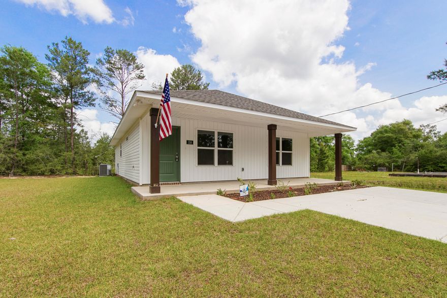 Fresh, simple, and easy to love. This newly built home by Flynn Built draws you in with an expansive front porch and offers 2 beds/2 baths with a light, open layout that feels comfortable and livable. Inside, you'll find durable LVP flooring throughout, granite countertops, stainless appliances, and a bright, airy feel that makes the space live larger than expected. The exterior features low-maintenance vinyl siding, making upkeep easy. Also included is a one-year builder warranty for added peace of mind. Plus, with a full-price offer, buyers receive $6,000 toward closing costs, making this a super option for first-time buyers, those downsizing, or anyone looking for a clean, move-in ready start.