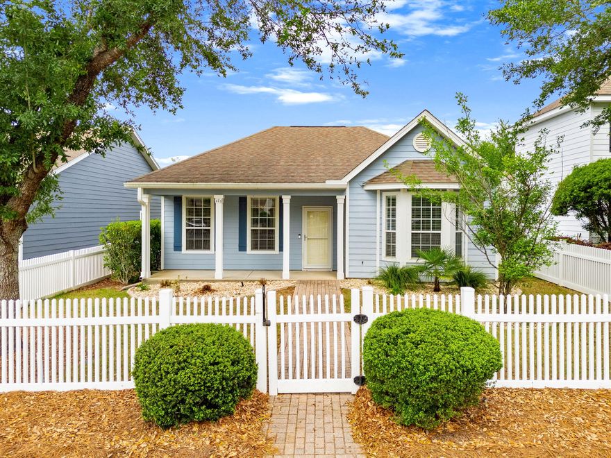 HAMMOCK BAY - Schooner's Landing! Lawn maintenance, washer and dryer and DirecTV cable included at no cost! Discover this well-maintained 3-bedroom, 2-bath home in the highly sought-after Hammock Bay community! This home features quartz countertops in kitchen, jet black appliances, open floor concept, and an abundance of natural lighting. Enjoy your fully fenced in yard, large screened rear patio or open air patio out front. Located just a short distance from Hammock Bay's resort-style amenities, including four pools, 24/7 fitness centers, bike trails, pickleball courts, General Store, Brewery, Windmills Town Center, a 500' pier, clubhouses, disc golf, dog parks, walking paths, and more! Come see why Hammock Bay is one of the Emerald Coast's most desirable communities! Located less than a mile to the newly constructed Middle School. 

Pets allowed (restrictions apply) - If approved, a one-time $250 non-refundable pet fee and $25 per month pet rent per pet apply. A one-time $100 lease fee applies.