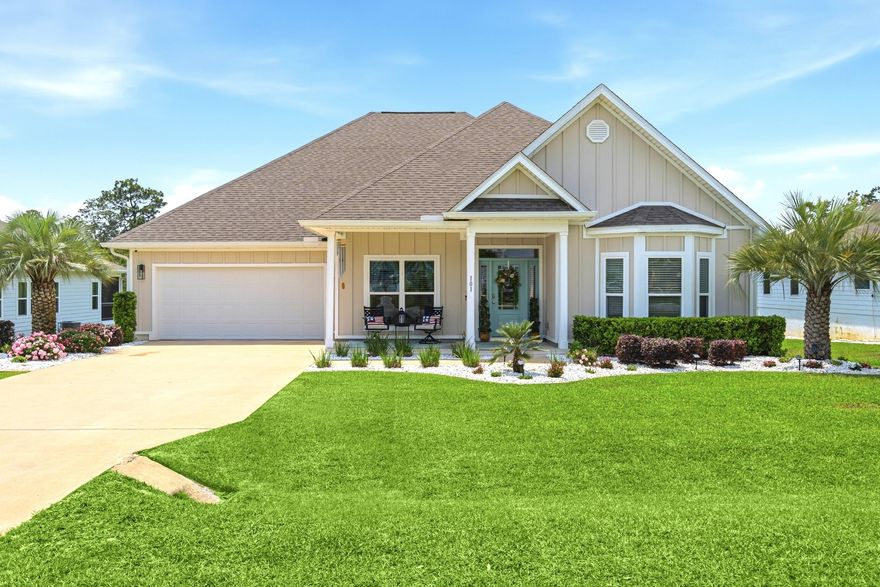 This highly desirable floor plan in West Freeport blends comfort and functionality like no other. With 5 bedrooms, 3 full bathrooms, formal dining, a breakfast area, and a bonus room on a large waterfront lot, you are sure to find everything you need. Not only does this home offer a thoughtful layout, but it has nearly $100k in upgrades making it truly better than new. Inside you will find a gourmet kitchen, custom closet systems, LVP flooring, granite countertops, Whirlpool appliances, and included washer and dryer. On the exterior you can't beat the beautiful landscaping, permanent Govee lighting, large shed, new AT&T fiber internet, Hardie siding, security system, wifi irrigation, and the amazing sunsets over your waterfront views. See list of upgrades for full break down and schedule your showing to check it out for yourself