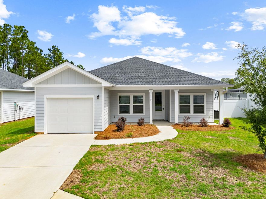 Available now at 170 Bradford Ct in the sought-after Enclave community in Freeport!
Built in 2023, this beautifully maintained 3 bedroom, 2 bathroom home offers 1,253 sqft of comfortable living space with modern finishes throughout. Enjoy an open and spacious layout with a bright living area and plenty of room to entertain. The home also features a 2-car garage and a fully fenced backyard -- perfect for pets, kids, or relaxing evenings outdoors.
Located on a quiet cul-de-sac with minimal traffic, this home offers both privacy and convenience.

Freeport is known for its small-town charm and easy access to some of the Emerald Coast's best attractions. Enjoy nearby boating, fishing, kayaking, hiking, and paddleboarding at local parks and waterways. You're also just a short drive from shopping, dining, and entertainment in the surrounding beach communities.

Only about 25-30 minutes from the white sand beaches of South Walton and 30A!
Don't miss this opportunity to live in a newer home in a growing and convenient location!

Beach Sunsets Inc is acquiring resident for owner/property. Upon approval and lease execution, LESSEE with work directly with LESSOR for payments, move in/move out coordination, maintenance and all other inquiries about property.