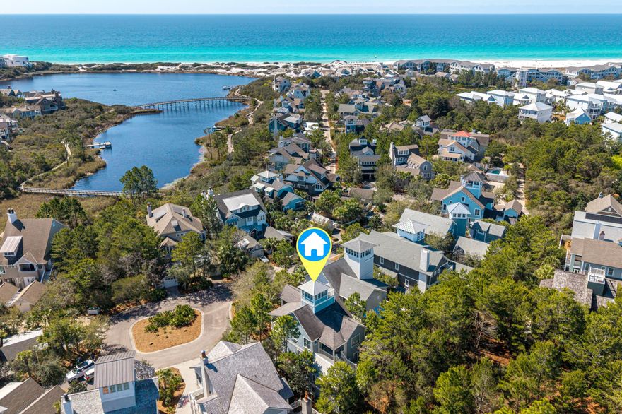 Welcome to 53 Creek Bridge Way, a refined coastal retreat nestled in the heart of  the prestigious Watersound Beach community. Perfectly positioned along scenic 30A, this exceptional residence embodies the relaxed elegance and effortless luxury that define life on Florida's Emerald Coast. Encompassing 3247 square feet this 4 bedroom+office+loft+ carriage house 4.5 bath home has plenty of room for your friends and family.

From the moment you arrive, you're greeted by timeless coastal architecture, lush landscaping, and inviting outdoor living spaces that capture the essence of Northwest Florida living. Inside, the home showcases a light-filled, open-concept design with sophisticated finishes, designer lighting, and thoughtful details throughout. Expansive windows allow natural light to pour in, creating an airy ambiance that perfectly complements the soft coastal palette.
The gourmet kitchen is beautifully appointed with premium appliances, custom cabinetry, and an oversized island ideal for gathering with family and friends. Spacious living and dining areas flow seamlessly, making entertaining both intimate and effortless. The large dining room is surrounded by windows and can easily seat 14-16 people.  Well-appointed bedrooms provide private retreats, while the luxurious primary suite offers a private porch for morning coffee.
Step outside to enjoy an array of Watersound Beach amenities -- from resort-style pools,  fitness facilities, scenic walking trails, and access to miles of sugar-white sand beaches. Watersound Beach fosters a true sense of community with social events, outdoor recreation, and unmatched natural beauty just steps from your door.
Whether you're hosting guests or savoring quiet moments, this home offers the perfect balance of sophistication and relaxation. Located just minutes from upscale dining, boutique shopping, and the vibrant energy of 30A, 53 Creek Bridge Way presents an exceptional opportunity to experience coastal living at its finest.
Discover resort-style elegance by the sea -- where luxury meets laid-back living in beautiful Inlet Beach and Watersound Beach.